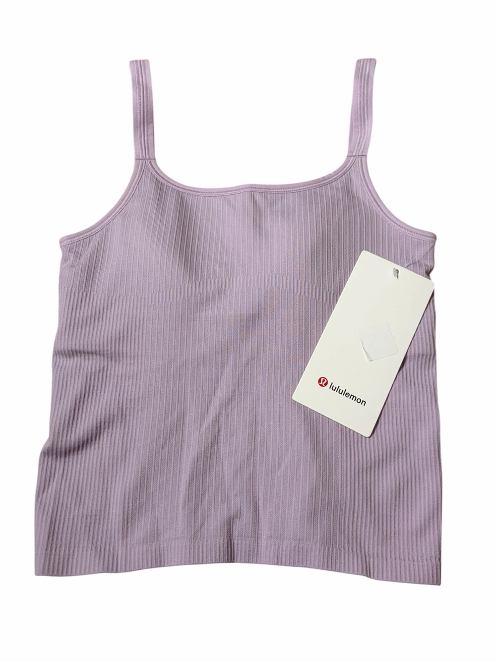 NWT Lululemon Ebb To Street Scoop Cropped Tank Top (Lilac Play) Size 4